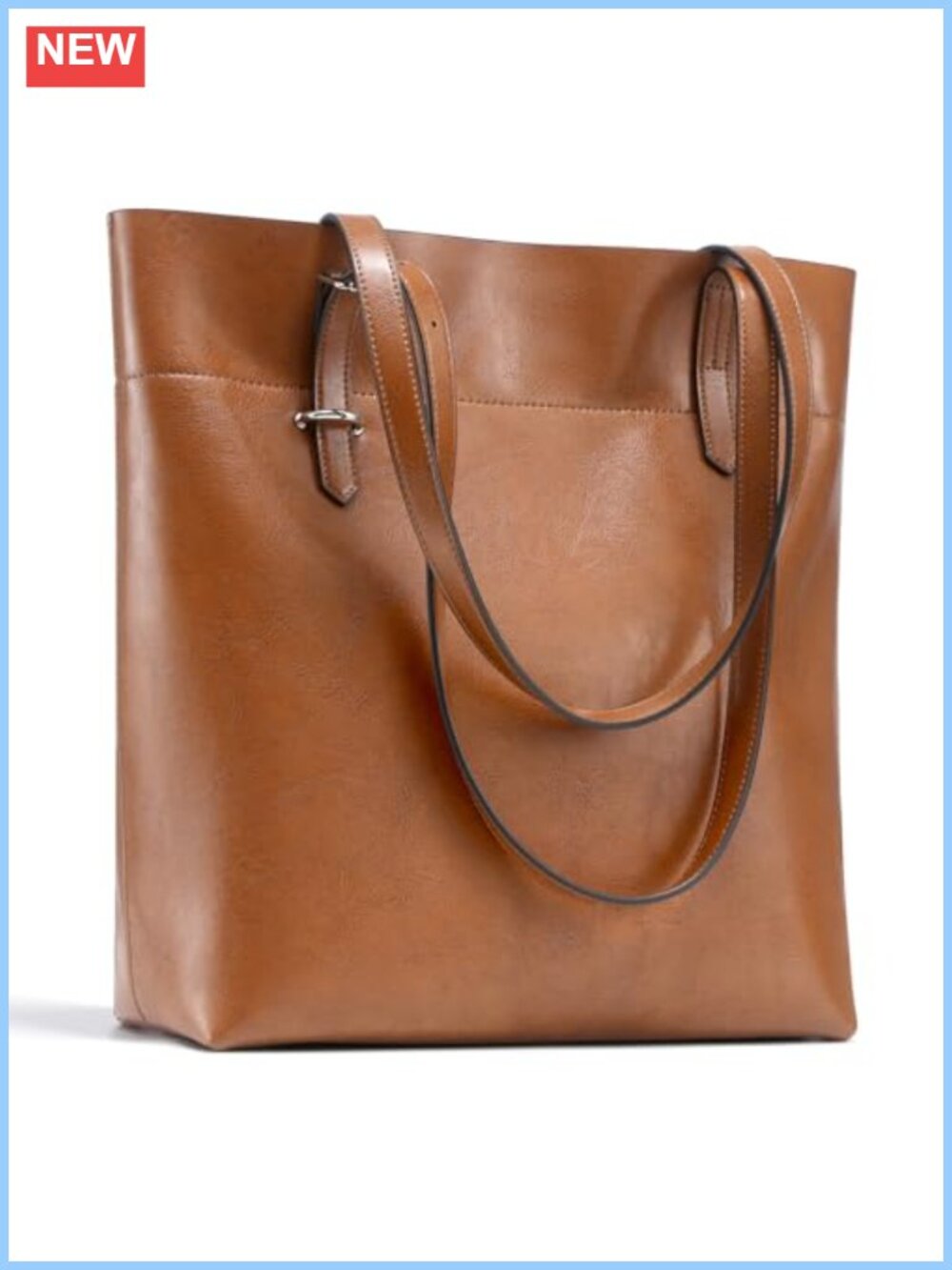 Genuine Leather Tote Bag Large Womens Shoulder Bag Work Laptop Purse